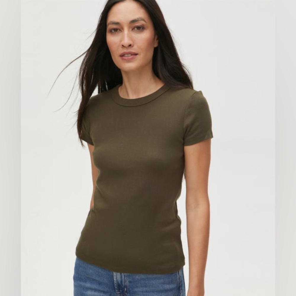 Michael Stars Olive Green T-Shirt